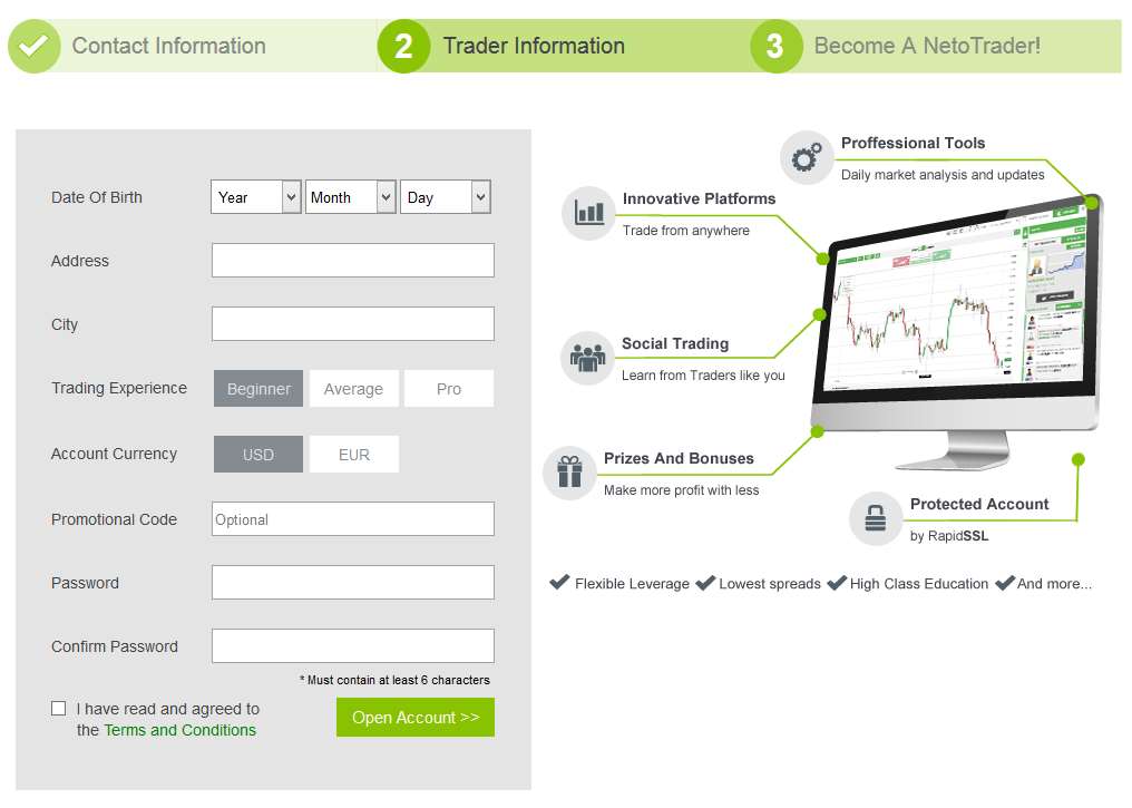 Netotrade Anmeldung 2