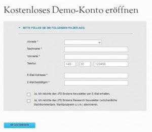 JFD Brokers Erfahungen - Demokonto