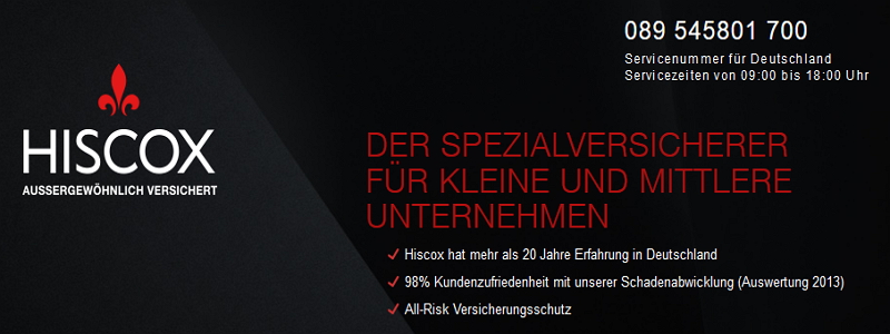 Spezialversicherungen von Hiscox