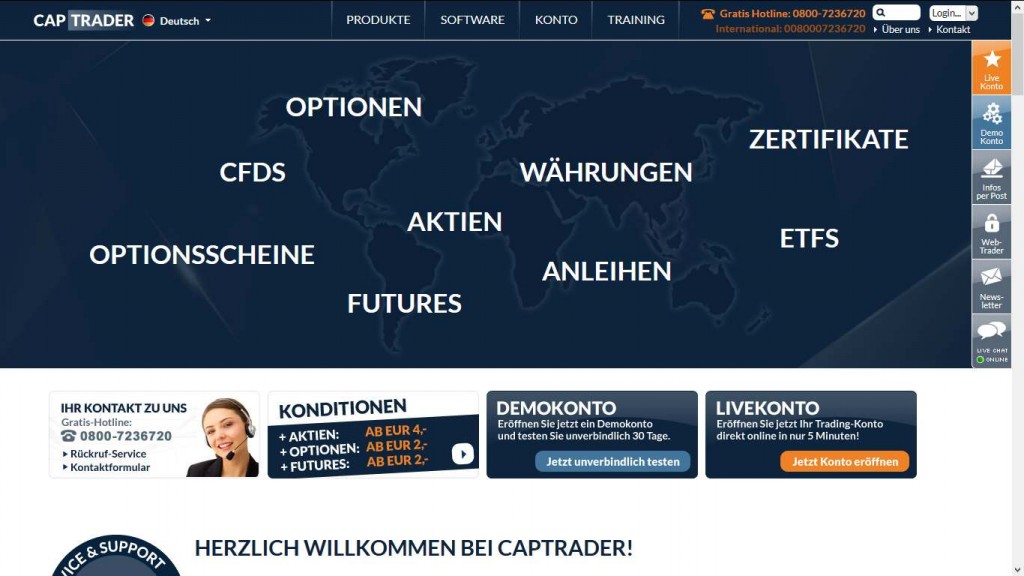 CapTrader Erfahrungen - Header