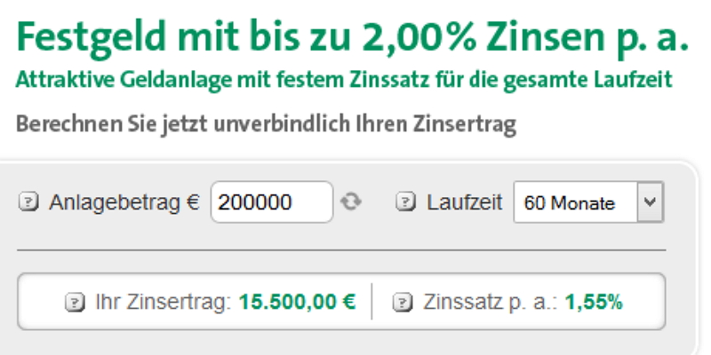 Festgeld der Creditplus Bank