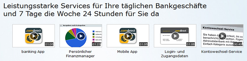 Girokonto Service der Comdirect