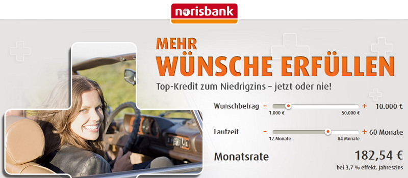 Wünsche erfüllen mit dem Ratenkredit der Norisbank