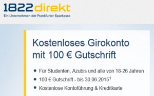 Eröffnungsgutschrift für Studentenkonto