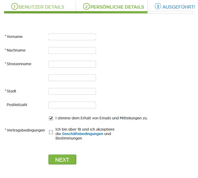 Stockpair Erfahrungen - Online Formular