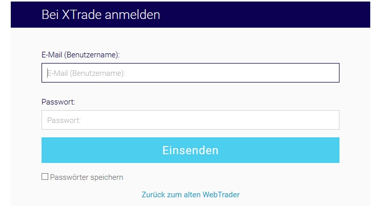 XForex Erfahrungen - XTrade Anmeldung