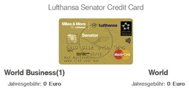 Die Miles & More Senator Card verdient man sich