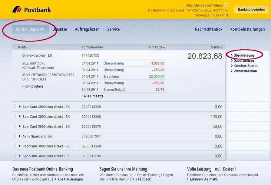 Postbank Giro Plus Erfahrungen - Online Banking