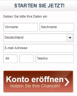 TradeRush Erfahrungen - Anmeldung