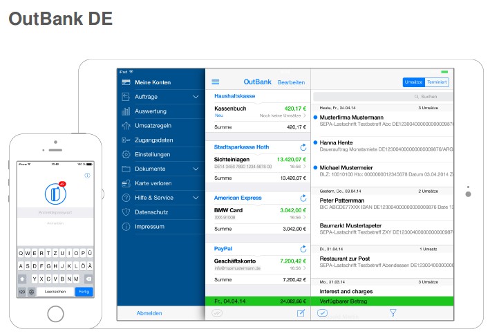 Mit OutBank DE alle Konten im Blick