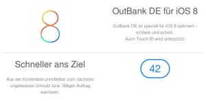 OutBank DE optimiert für iOS 8