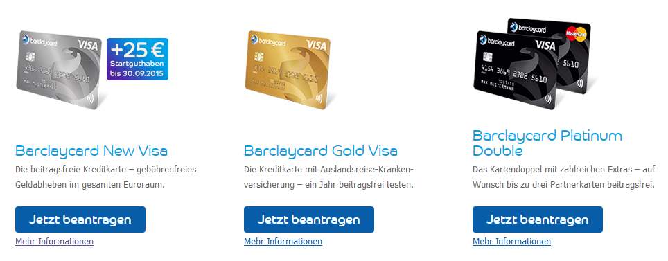 Barclaycard Erfahrungen - Kreditkartenauswahl