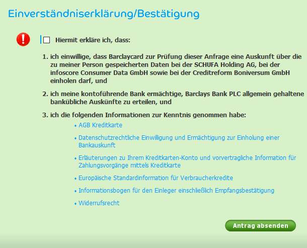 Barclaycard Erfahrungen - Schufa