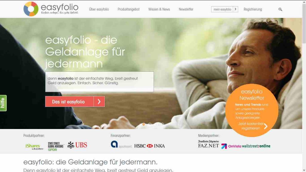 easyfolio Erfahrungen - Webseite