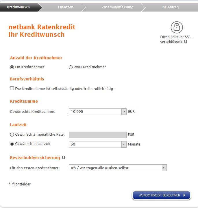 netbank Erfahrungen - Kreditrechner