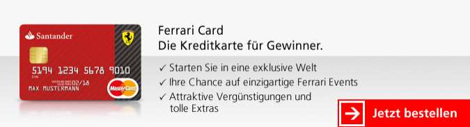 Santander Kreditkarten - Ferrari Card