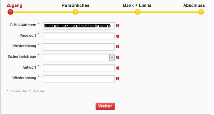 Lotto.de Erfahrungen - Onlineformular