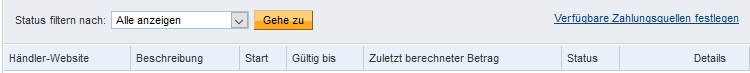 Paypal Umrechnungskurse - Zahlungsquellen festlegen