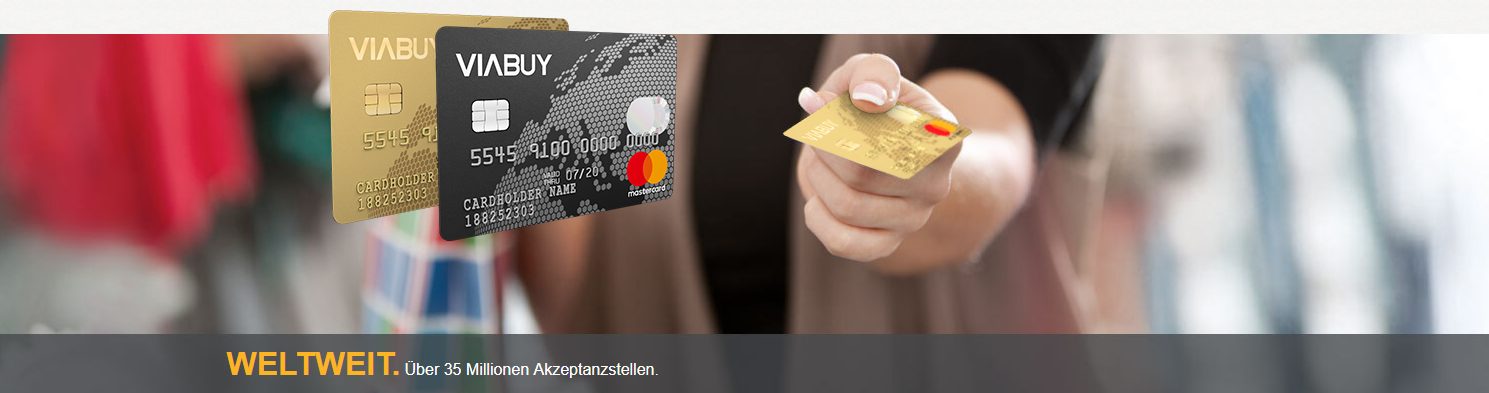 Die VIABUY Mastercard ist weltweit einsetzbar
