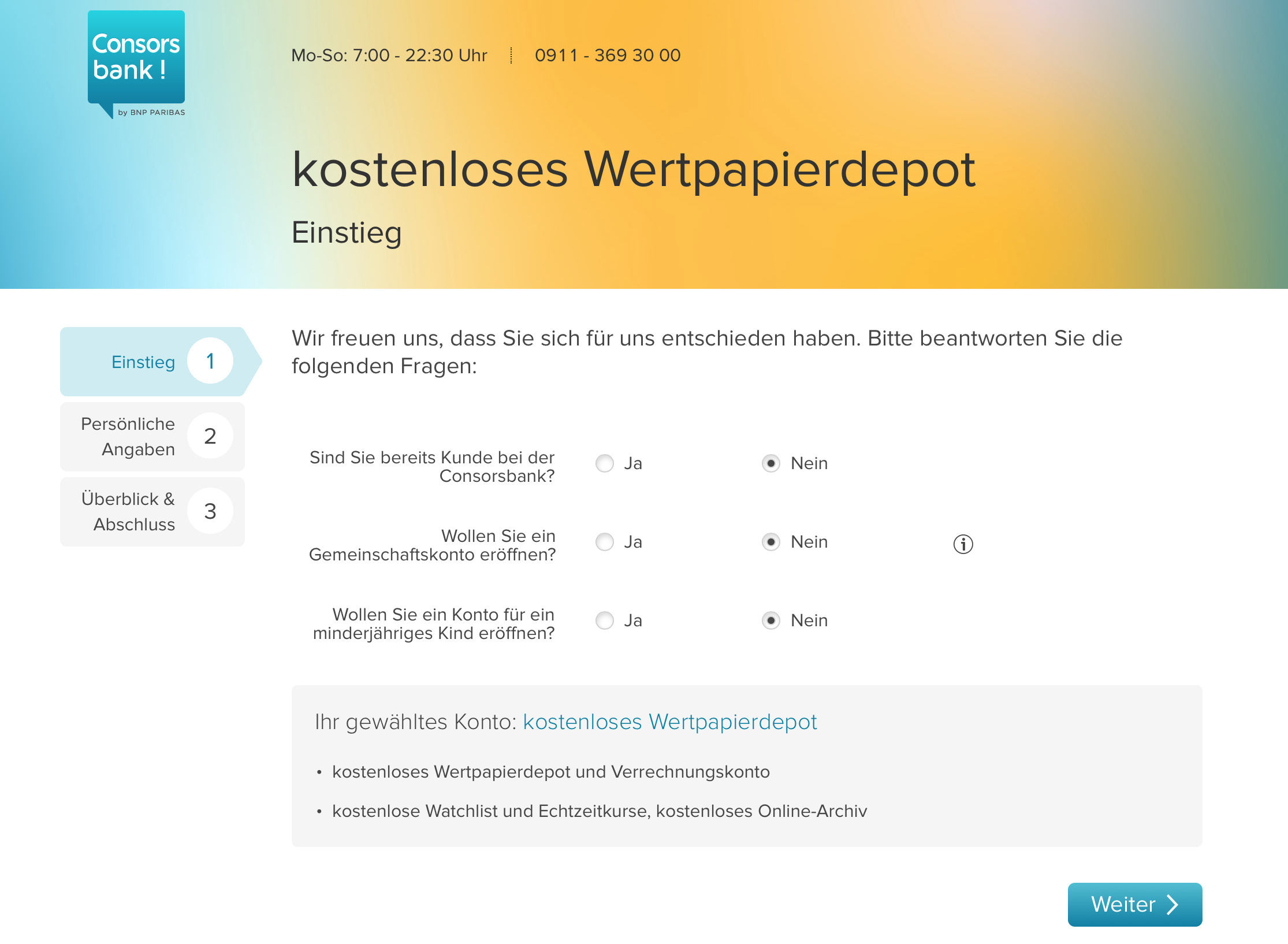 Consorsbank Wertpapierdepot