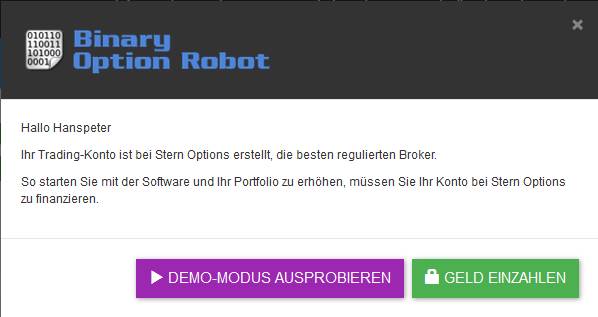 Binaere Optionen Roboter Mit Demokonto Testen Forex Signale Taeglich - 