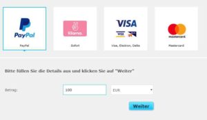 iForex Erfahrungen - Einzahlung