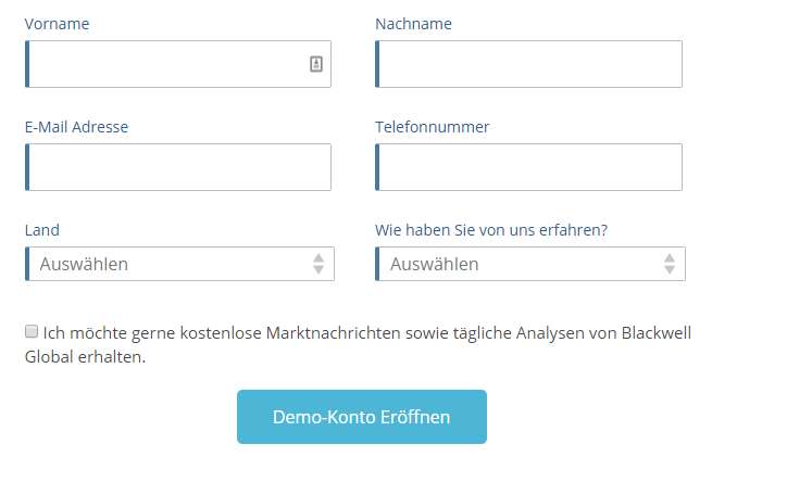 Blackwell Global Erfahrungen - Demokonto