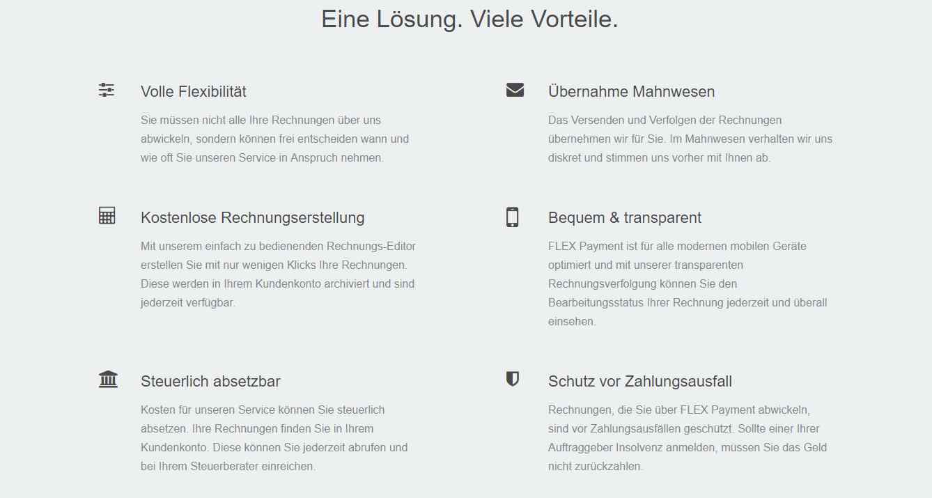 Flex Payment Erfahrungen - Vorteile