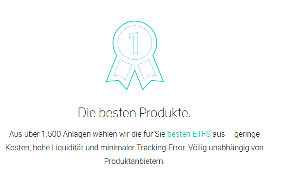 Aus über 1500 Anlagen werden die besten ETFs gewählt