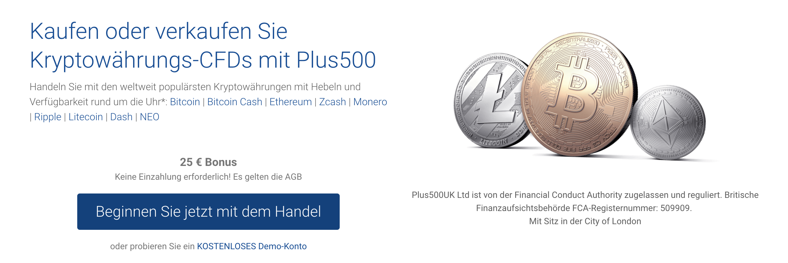 Plus500 Krypto Handel