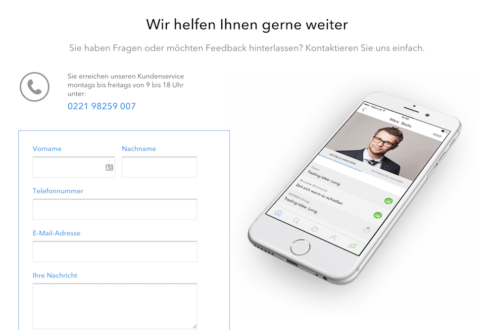 nextmarkets Kundenservice