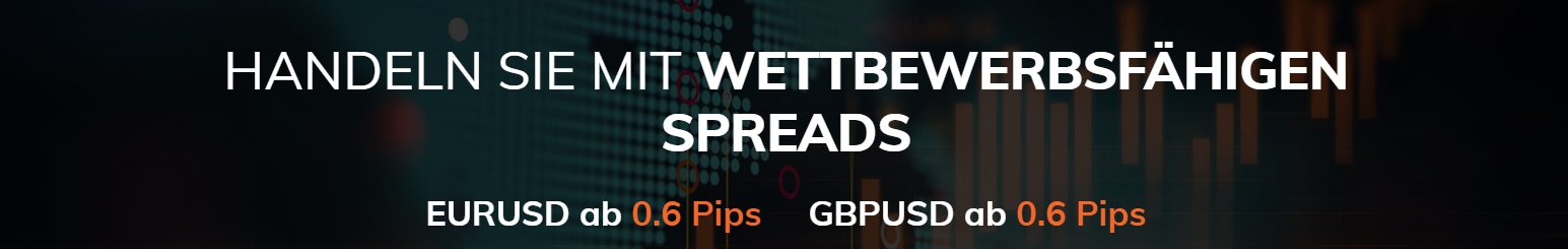 Handeln Sie bei ATFX mit wettbewerbsfähigen Spreads