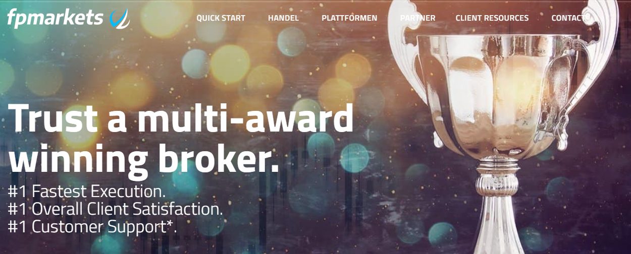 fpmarkets ist ein mehrfach ausgezeichneter Broker