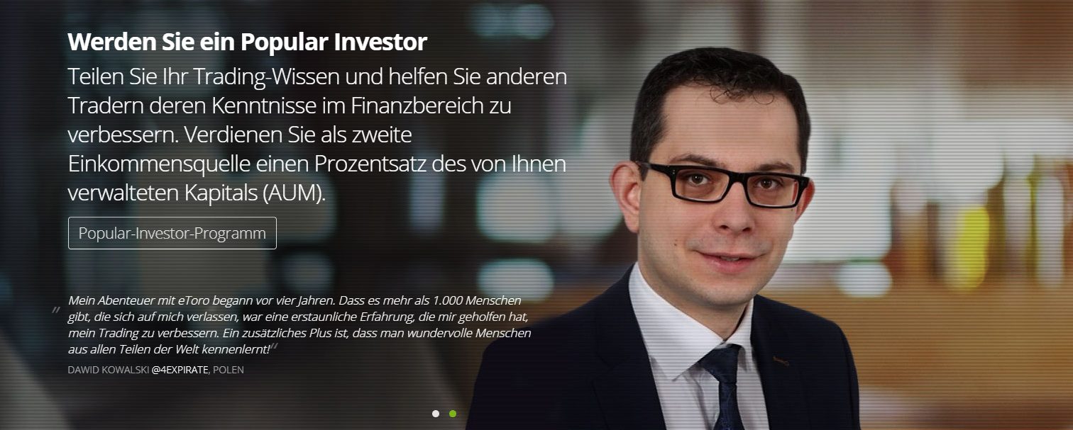 eToro Kryptowährungen handeln