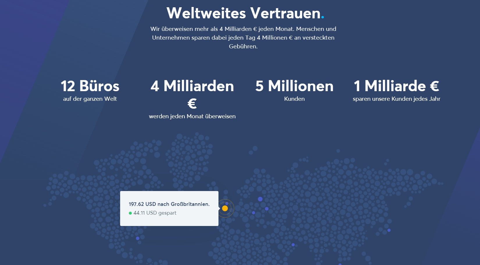 TransferWise genießt weltweites Vertrauen