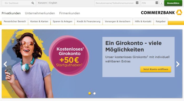 Commerzbank Beratungscenter statt Filialen