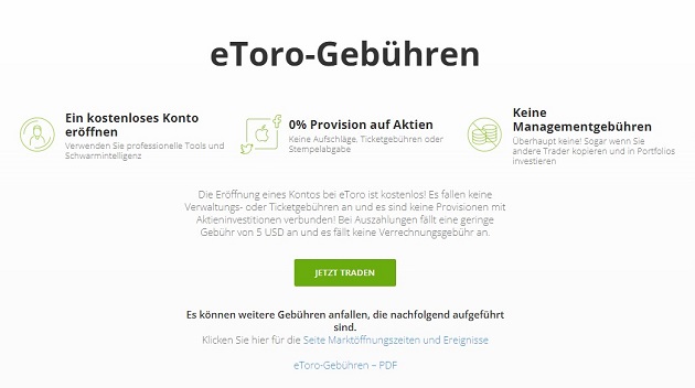 etoro einzahlung minimum